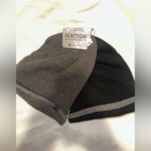Kenneth Cole Reaction Dual-Tone Beanie Set bundle